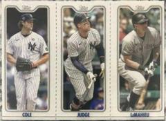 Cole/Judge/LeMahieu Baseball Cards 2022 Topps Opening Day Triple Play Prices