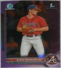 Blake Burkhalter [Purple] #BDC-10 Baseball Cards 2022 Bowman Draft Chrome Prices