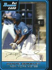 Dante Brinkley #B54 Baseball Cards 2006 Bowman Prospects Prices