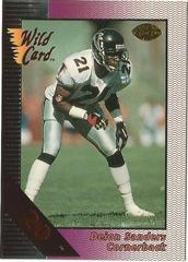 Deion Sanders [20 Stripe Silver] #12 Football Cards 1992 Wild Card Field Force Prices