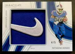 Nyheim Hines #32 Football Cards 2023 Panini Immaculate Patch Prices