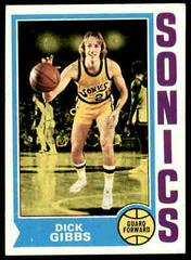 Dick Gibbs Basketball Cards 1974 Topps Prices