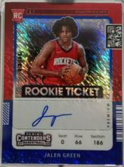 Jalen Green [Autograph Blue Shimmer] #102 Basketball Cards 2021 Panini Contenders Prices