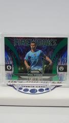 Phil Foden [Green] Soccer Cards 2022 Panini Prizm Premier League Fireworks Prices