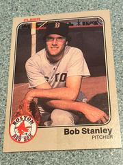 Bob Stanley #195 Baseball Cards 1983 Fleer Prices