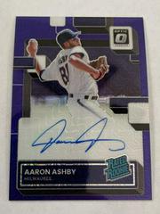 Aaron Ashby [Purple Mojo] #RRS-AA Baseball Cards 2022 Panini Donruss Optic Rated Rookie Signatures Prices