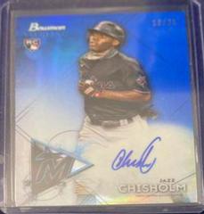 Jazz Chisholm [Blue Refractor] Baseball Cards 2021 Bowman Sterling Rookie Autographs Prices