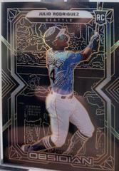 Julio Rodriguez [Orange] #27 Baseball Cards 2022 Panini Chronicles Obsidian Prices