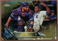 Lorenzo Cain [Gold Refractor] #2 Baseball Cards 2016 Topps Chrome Prices