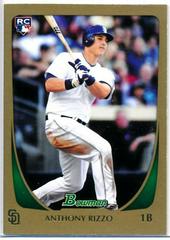 Anthony Rizzo [Gold Refractor] Baseball Cards 2011 Bowman Chrome Draft Prices