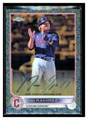 Jose Ramirez [Blue] #GEA-JRA Baseball Cards 2022 Topps Gilded Collection Chrome Gold Etch Autographs Prices