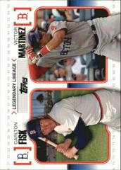Carlton Fisk, Victor Martinez #LL33 Baseball Cards 2010 Topps Legendary Lineage Prices