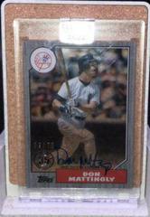 Don Mattingly [Black] Baseball Cards 2022 Topps Clearly Authentic 1987 Autographs Prices