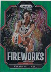 Kelsey Mitchell [Green] #1 Basketball Cards 2023 Panini Prizm WNBA Fireworks Prices