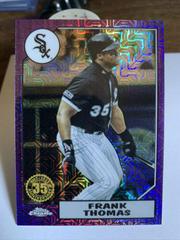 Frank Thomas [Purple] #T87C-45 Baseball Cards 2022 Topps Silver Pack 1987 Chrome Prices