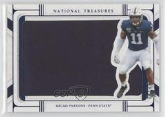 Micah Parsons [Blue] #SIL-MPA Football Cards 2022 Panini National Treasures Collegiate Silhouettes Prices