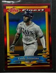 Randy Arozarena [Red Refractor] #89 Baseball Cards 2021 Topps Finest Flashbacks Prices