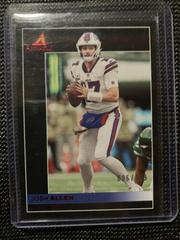 Josh Allen [Red] #3 Football Cards 2021 Panini Chronicles Pinnacle Prices