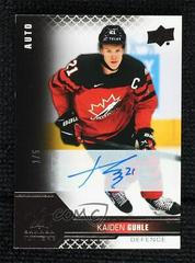 Kaiden Guhle [Black Signature] #13 Hockey Cards 2022 Upper Deck Team Canada Juniors Prices