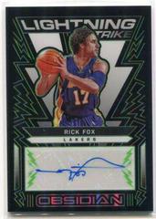 Rick Fox [Green] #LSS-FOX Basketball Cards 2021 Panini Obsidian Lightning Strike Signatures Prices