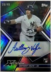 Anthony Volpe [Iridescent] Baseball Cards 2023 Topps Xpectations Autographs Prices