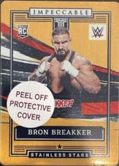 Bron Breakker [Gold] #12 Wrestling Cards 2022 Panini Impeccable WWE Stainless Stars Prices