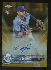 Willy Adames [Gold Refractor] #RA-WA Baseball Cards 2018 Topps Chrome Rookie Autograph Prices