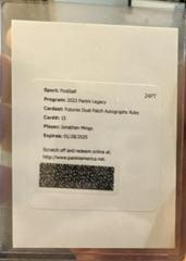 Jonathan Mingo [Ruby] #FAPS-14 Football Cards 2023 Panini Legacy Futures Patch Autographs Prices