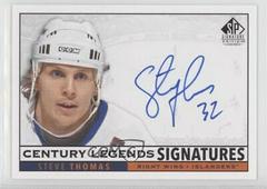 Steve Thomas #CL-ST Hockey Cards 2020 SP Signature Edition Legends Century Prices