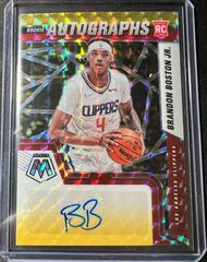 Brandon Boston Jr. [Choice Red Yellow] #RAM-BBJ Basketball Cards 2021 Panini Mosaic Rookie Autographs Prices