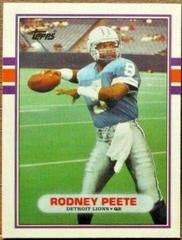Rodney Peete Football Cards 1989 Topps Traded Prices