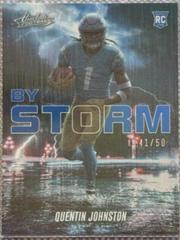 Quentin Johnston [Spectrum Blue] #BST-10 Football Cards 2023 Panini Absolute By Storm Prices