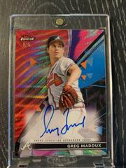 Greg Maddux [Red Wave Refractor] #FA-GM Baseball Cards 2021 Topps Finest Autographs Prices