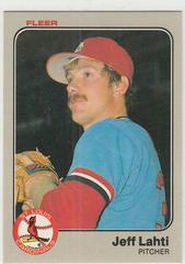 Jeff Lahti Baseball Cards 1983 Fleer Prices