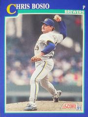 Chris Bosio Baseball Cards 1991 Score Prices
