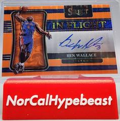 Ben Wallace [Orange Pulsar] #IF-BWL Basketball Cards 2021 Panini Select In Flight Signatures Prices