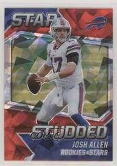 Josh Allen [Red Ice] Football Cards 2021 Panini Rookies and Stars Studded Prices