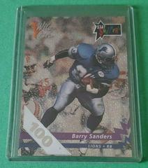 Barry Sanders [Promo 100 Stripe] #P-1 Football Cards 1992 Wild Card Stat Smashers Prices