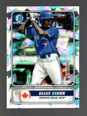 Dasan Brown [Atomic Refractor] Baseball Cards 2020 Bowman Chrome Spanning the Globe Prices