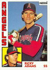 Ricky Adams #487 Baseball Cards 1984 Topps Nestle Prices