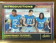 Hendon Hooker, Jahmyr Gibbs, Sam LaPorta [Spectrum Red] #20 Football Cards 2023 Panini Absolute Introductions Prices
