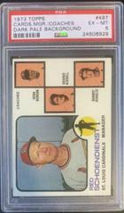 Cardinals Mgr. , Coaches [Dark Pale Background] #497 Baseball Cards 1973 Topps Prices