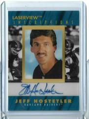 Jeff Hostetler Football Cards 1996 Pinnacle Laser View Inscriptions Autographs Prices