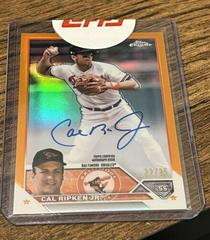 Cal Ripken Jr. [Orange] Baseball Cards 2023 Topps Chrome Legends Autograph Refractors Prices