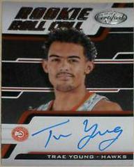 Trae Young #TY Basketball Cards 2018 Panini Certified Rookie Roll Call Autographs Prices