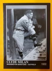 Clyde Milan [Washington Senators-1922] Baseball Cards 1993 Conlon Collection Prices