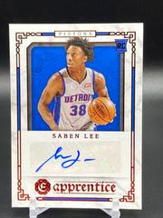 Saben Lee [Red] #APR-SLE Basketball Cards 2020 Panini Chronicles Apprentice Signatures Prices