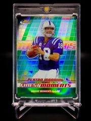 Peyton Manning [Green Refractor] #FM-PM Football Cards 2008 Topps Finest Moments Prices