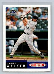 Larry Walker #33 Baseball Cards 2002 Topps Total Prices