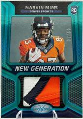 Marvin Mims [Teal] #NGJM-14 Football Cards 2023 Panini Certified New Generation Jerseys Mirror Prices